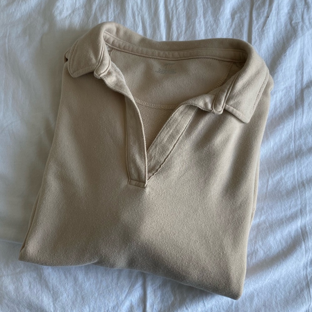 Aerie Collared Oversized Sweater